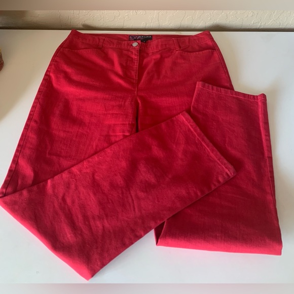Peck & Peck Red Women’s Jeans - Picture 1 of 8